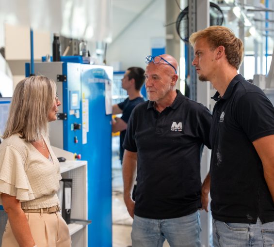 Innovatie adviseur op bezoek bij klant